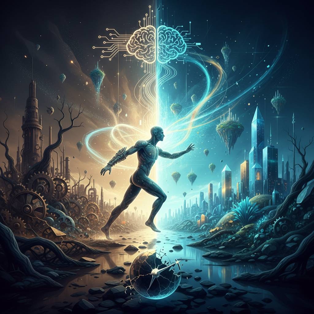 Paradigm Shift — The world is changing Psychedelic art print for sale.
